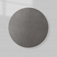 Malone Round Plinth Coffee Table Leather Cocktail Table Modern Living Room Center Tea Table