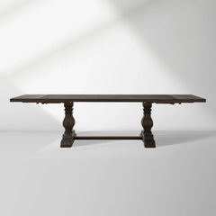 Kensington Dual Extensions Dining Table with Solid Pine Base