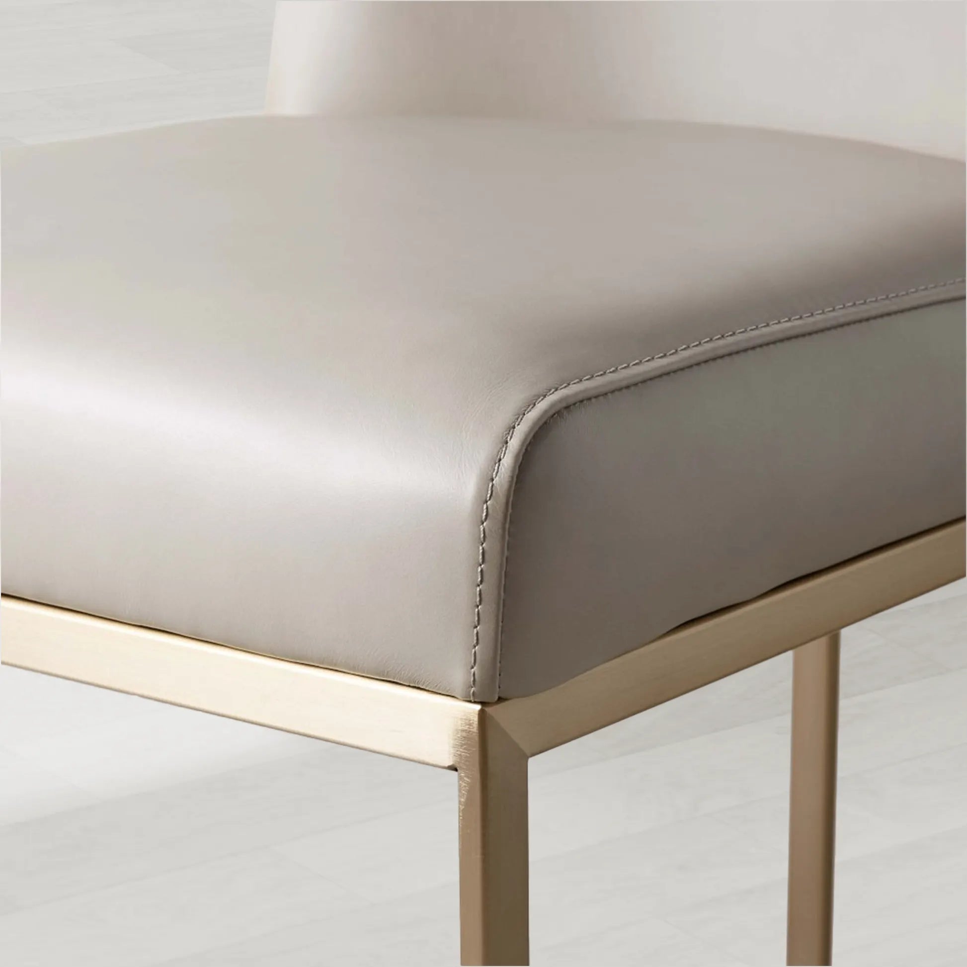 Bradley Curved Back Dining Chair with Upholstered Modern Steel Frame Living Room Chairs