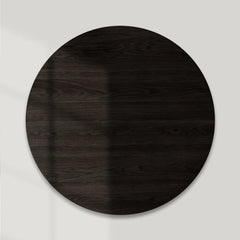 Finnley Round Wood Coffee Table Modern Sofa Center Tea Table with Reeded Detailing