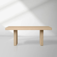 Modern Rustic Calvin Rectangle Oak Dining Table