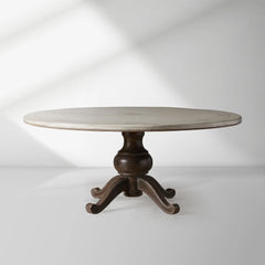 Girardi Geo Link Bell'Arte Hand-Painted Round Dining Table