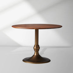 Modern Jacob Bistro Table with Wade Solid Cast Base