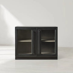 Factory Small Cabinet with Tempered Glass Doors