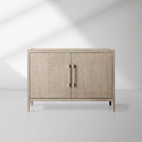 Ryze French Contemporary 2-door Sideboard Oak Wood Buffet Cabinet With Drawers