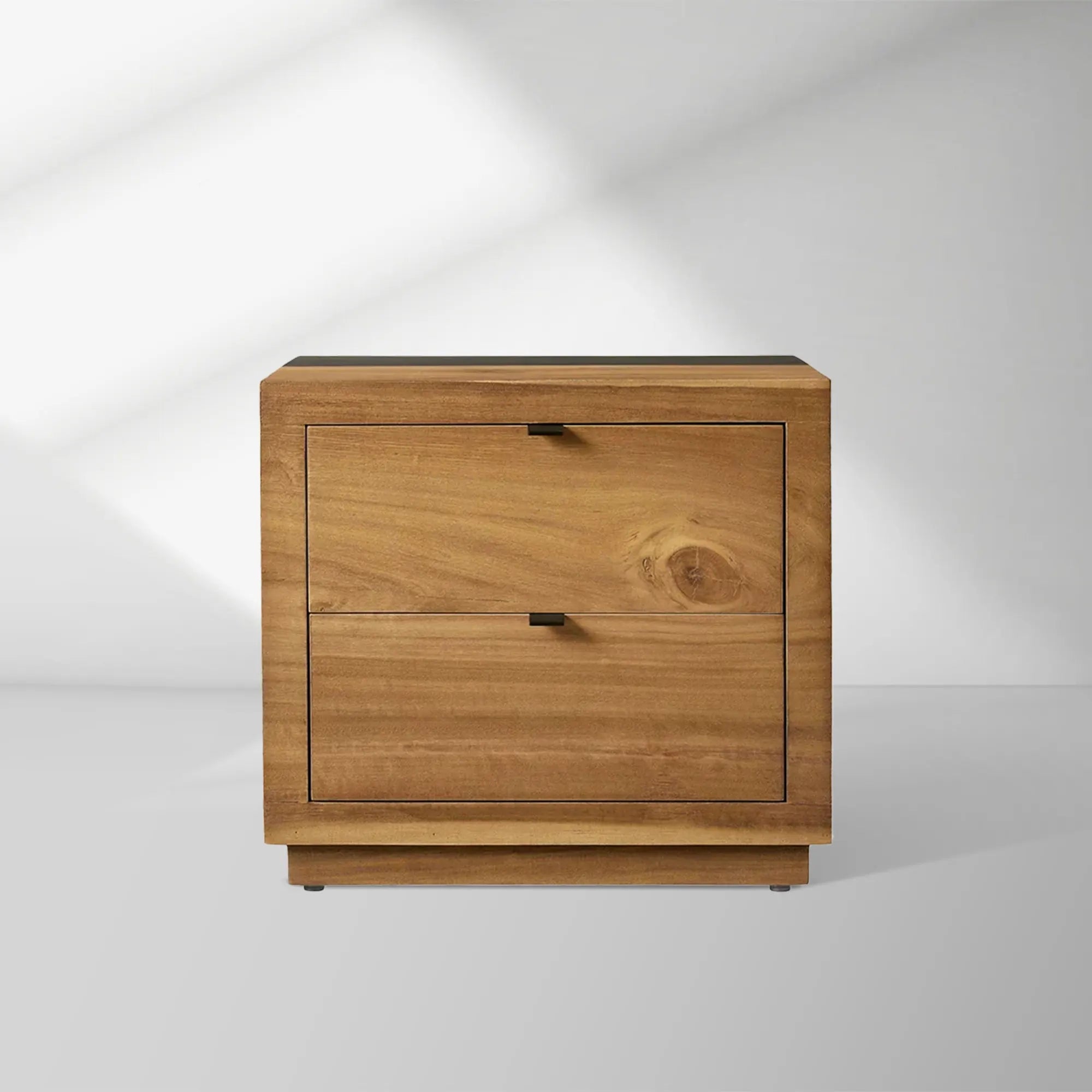 Acacius Closed Wood bedside Nightstand Yukas night side table 2 Drawers