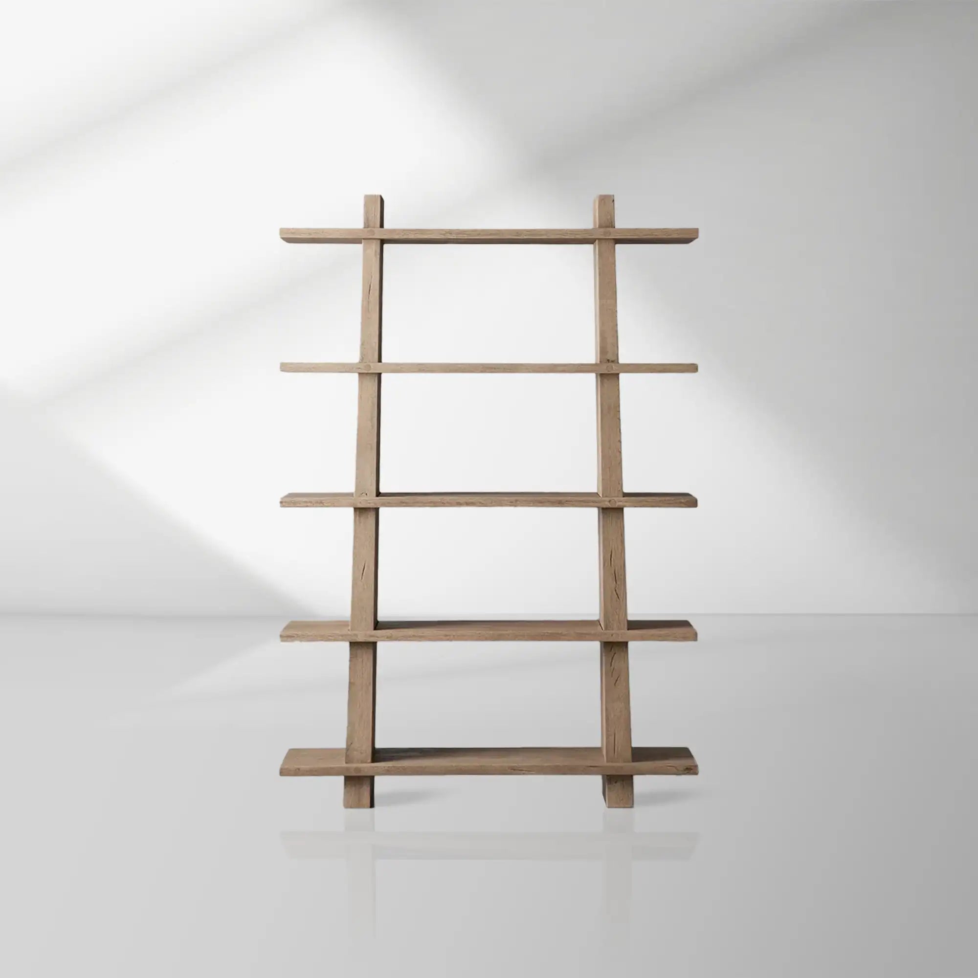 Panta Romanian oak Wood Bookcase