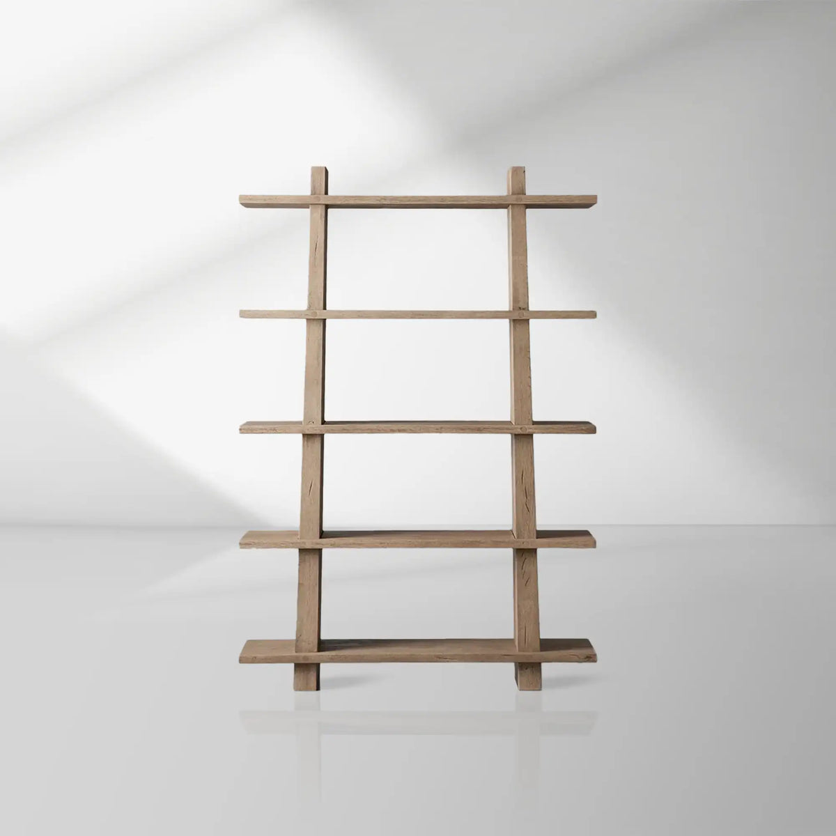 Panta Romanian oak Wood Bookcase