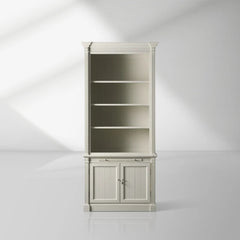 Athens Old-World Modular Solid Wood Bookcase