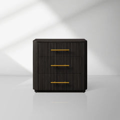 Finnley Wood Nightstand Bedroom 3 Drawer Chest Cabinet