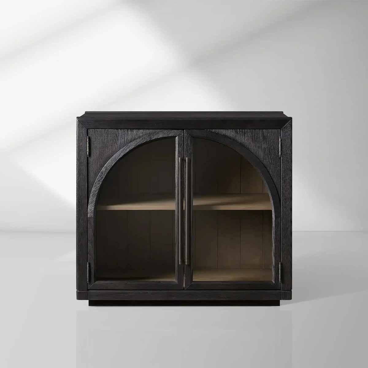 Hattie Oak Hall Chest Arched Design Storage Cabinets