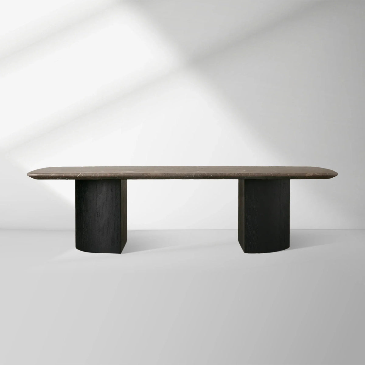 San Germani 72" Stone Coffee Table with Dauphine Metal Base