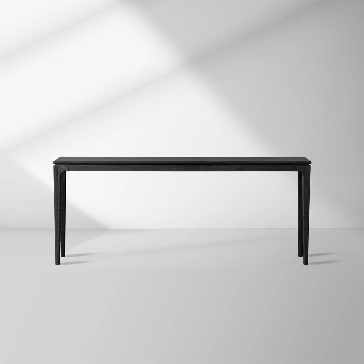 Park Ash Wood Entryway Console Table Black Hallway Entrance Table