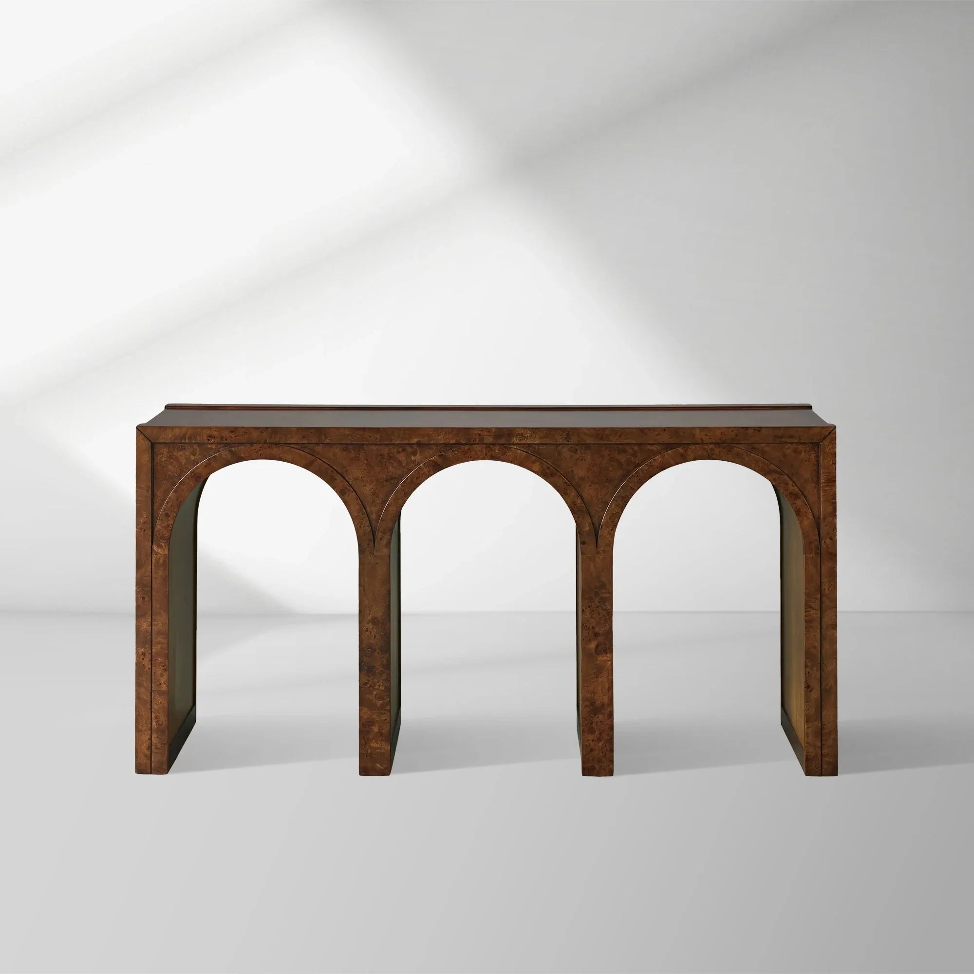 Hattie Wood Console Entryway Table Arch Design Hallway Entrance Table