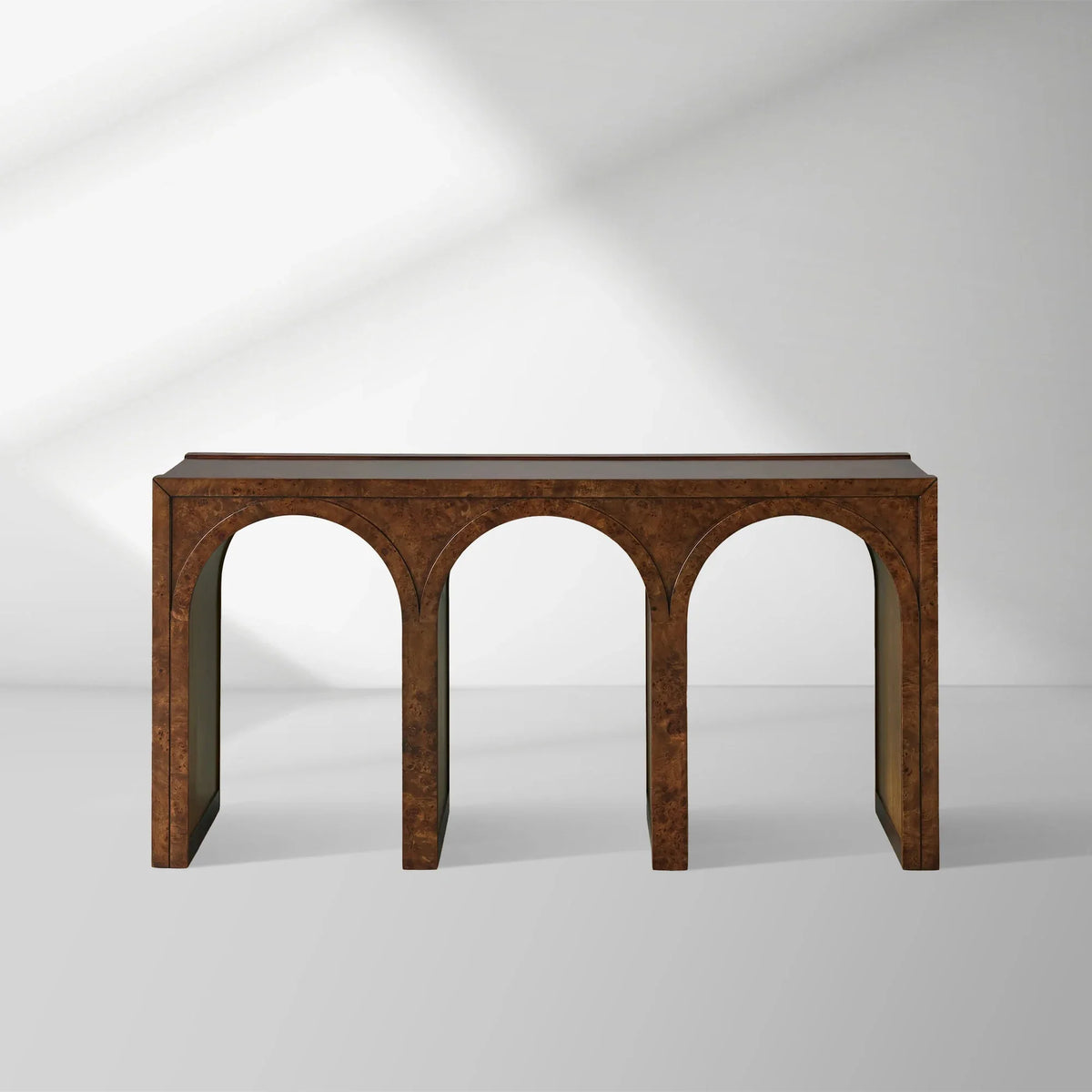 Hattie Wood Console Entryway Table Arch Design Hallway Entrance Table