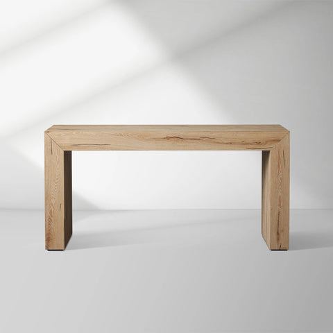 Sullivan Rural Entrance Console Table Reclaimed Oak Hallway Entryway Table
