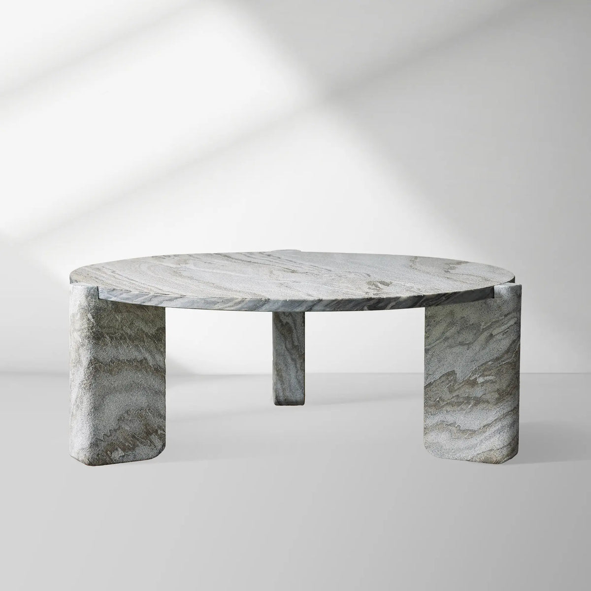 Lonelle Solid Natural Stone Coffee Table Modern Cocktail Table Living Room Center Tea Table