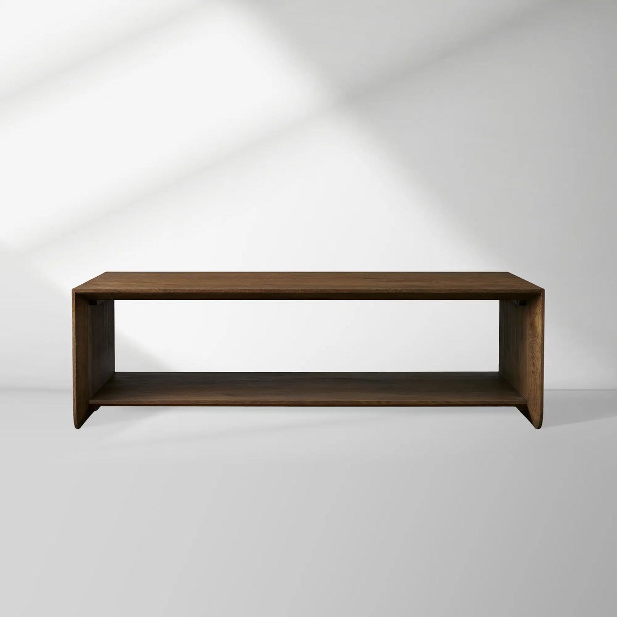 Felton Minimalist Coffee Table Oak Cocktail Table Rural Living Room  Wood Center Tea Table
