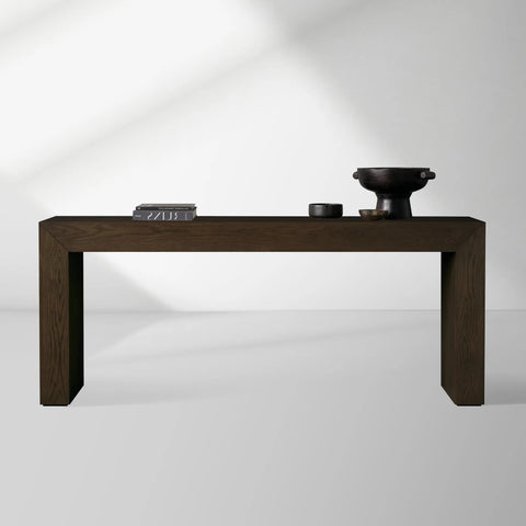 Sullivan Entryway Console Table Solid Oak Hallway Entrance Table