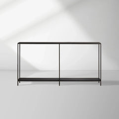 Kavali Console Table Solid Iron Frame Entrance Side Table