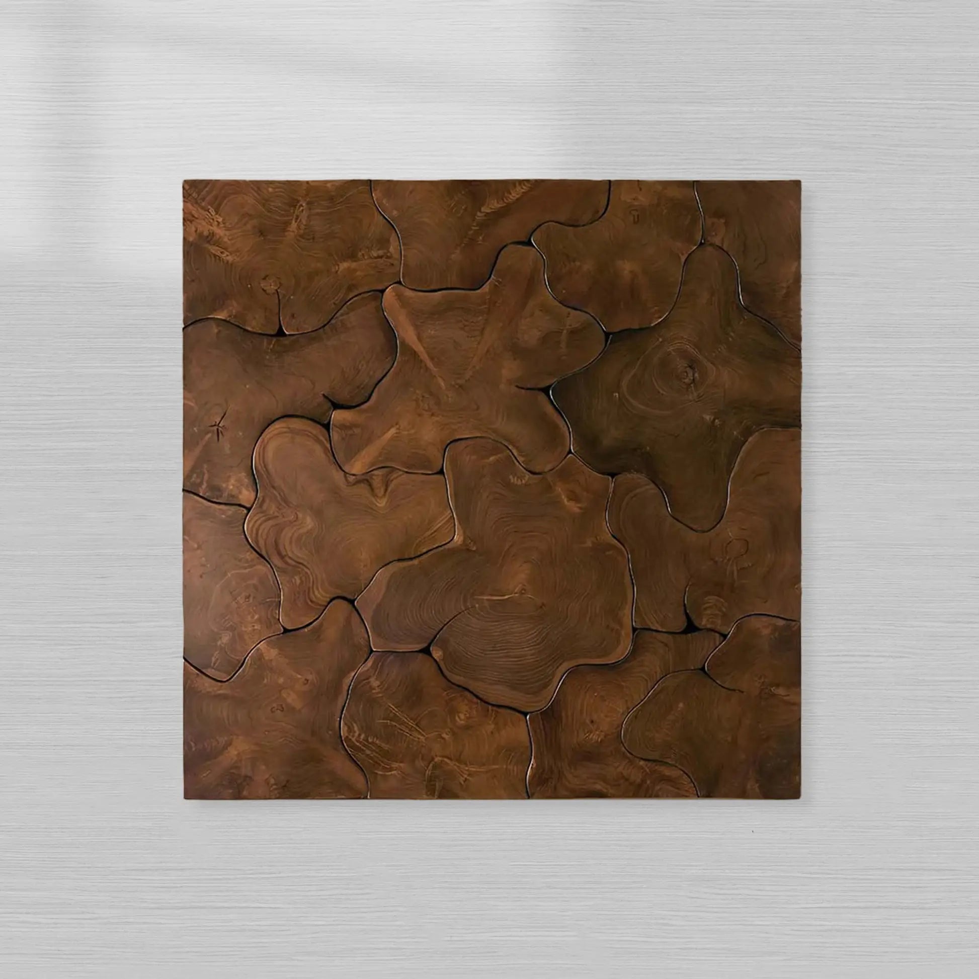 Kalmar Teak Square Coffee Table Wood Living Room Center Tea Table Unique Cocktail Table