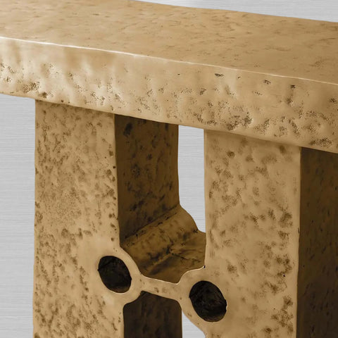 Sydney Sculptural Aluminum Console Entryways Table Modern Entrance Wallway Table