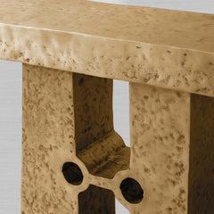 Sydney Sculptural Aluminum Console Entryways Table Modern Entrance Wallway Table