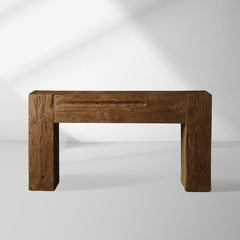 Ubud Wood Entrance Console Table Reclaimed Teak Sidewalk Table