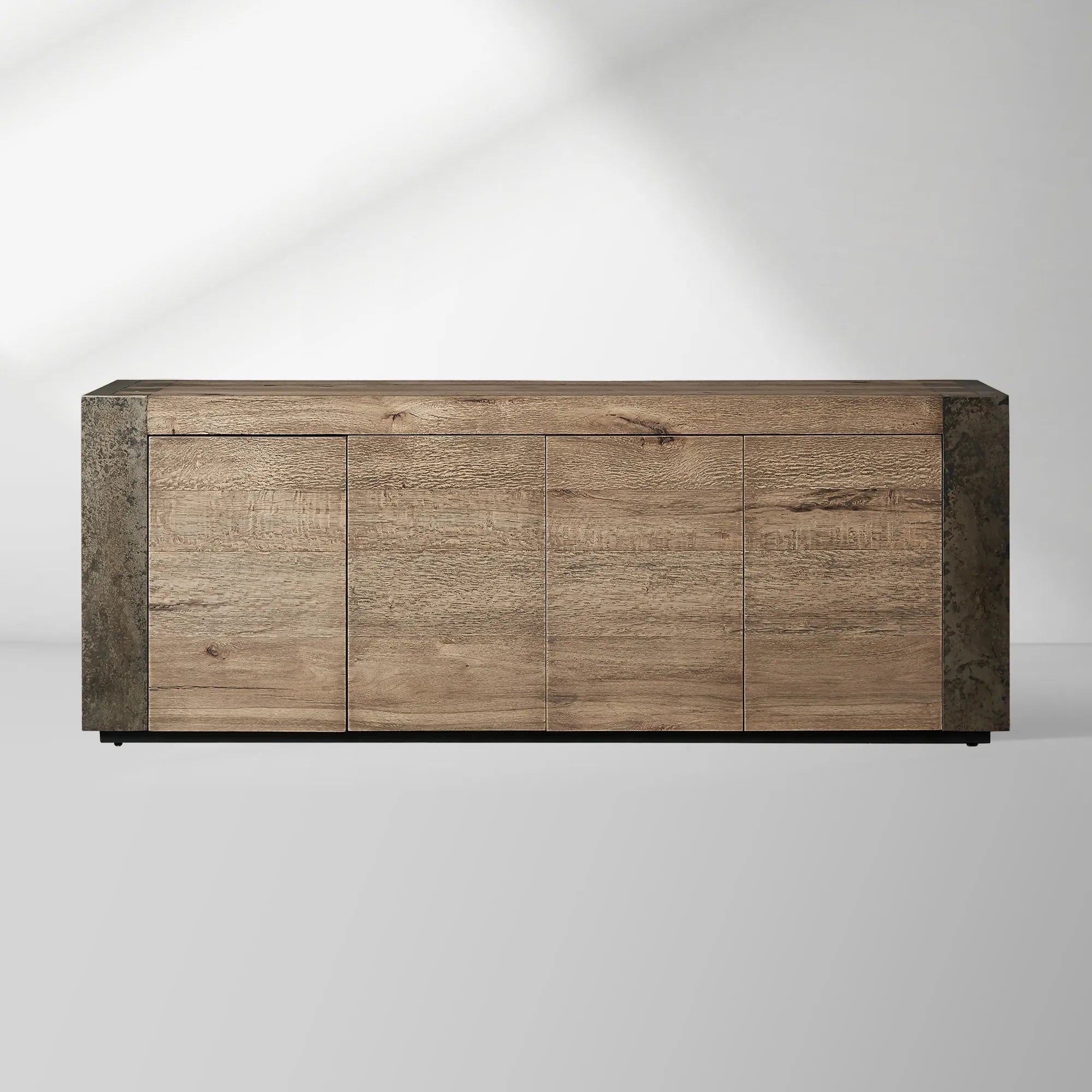 Telluride Mexican Oak TV Stand Cabinet Media Console Result Sideboard Wood Television Storage Unit