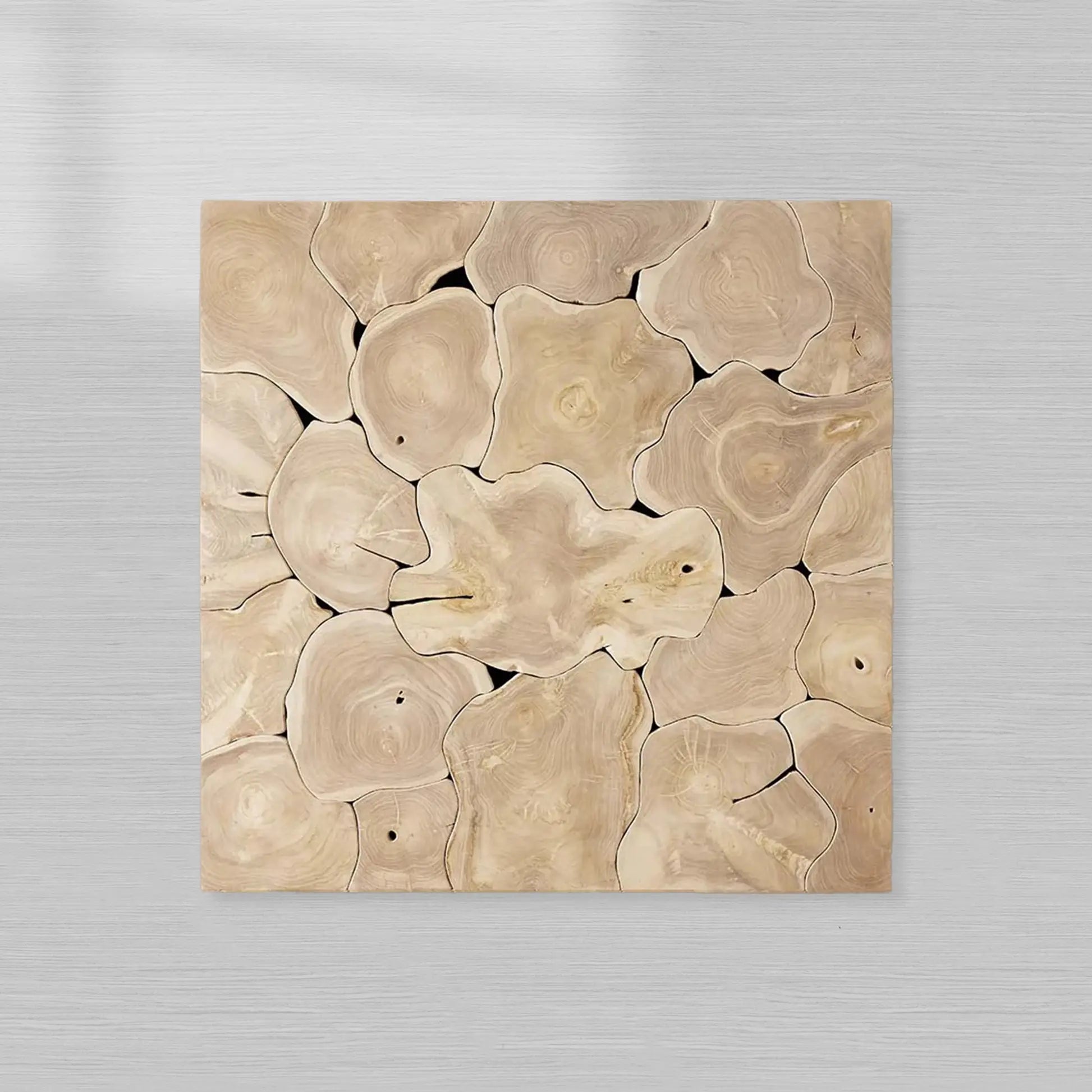 Kalmar Teak Square Coffee Table Wood Living Room Center Tea Table Unique Cocktail Table