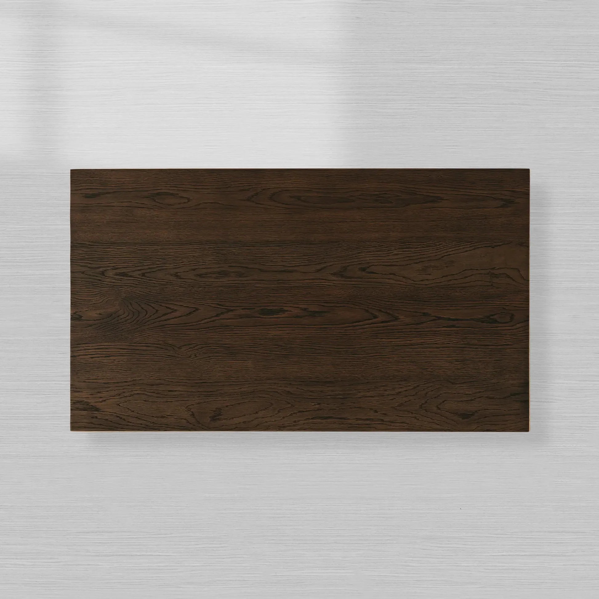 Sullivan Rectangular Oak Coffee Table Black Plinth Base Cocktail Table Wood Living Room Center Tea Table