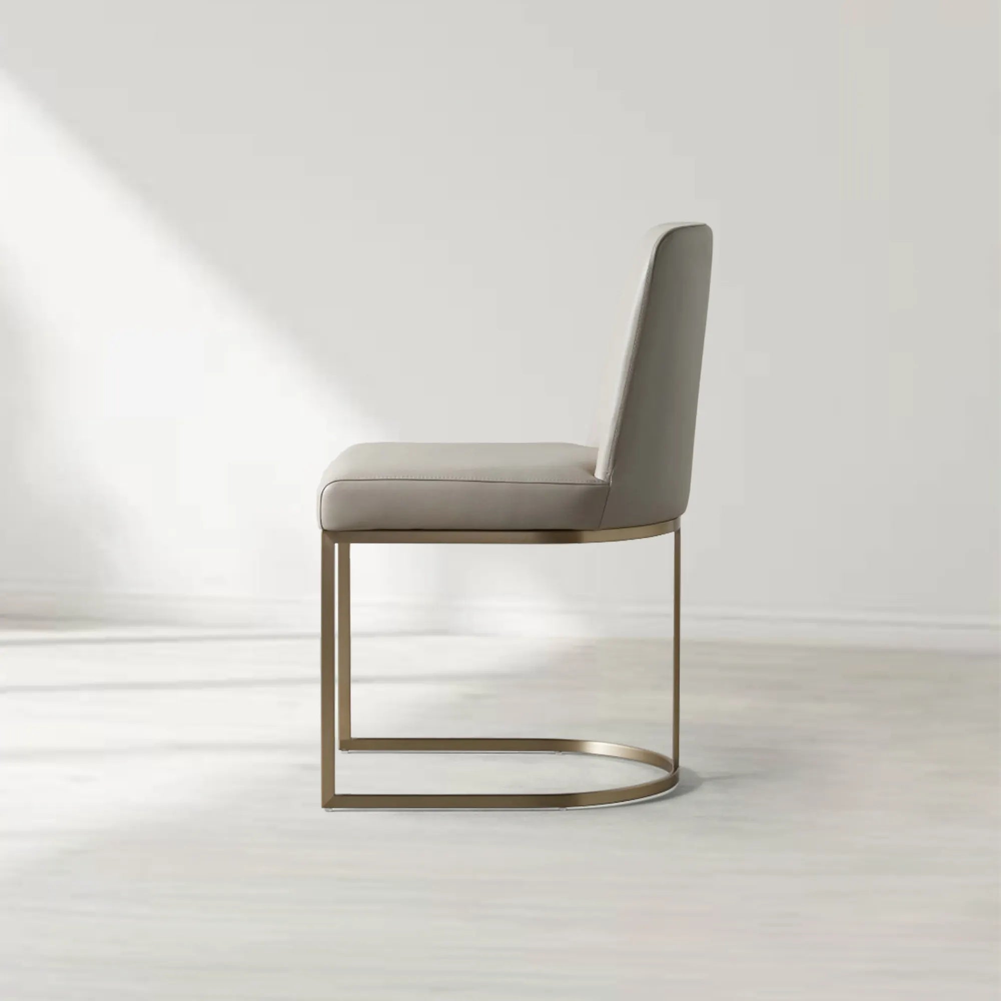 Bradley Curved Back Dining Chair with Upholstered Modern Steel Frame Living Room Chairs