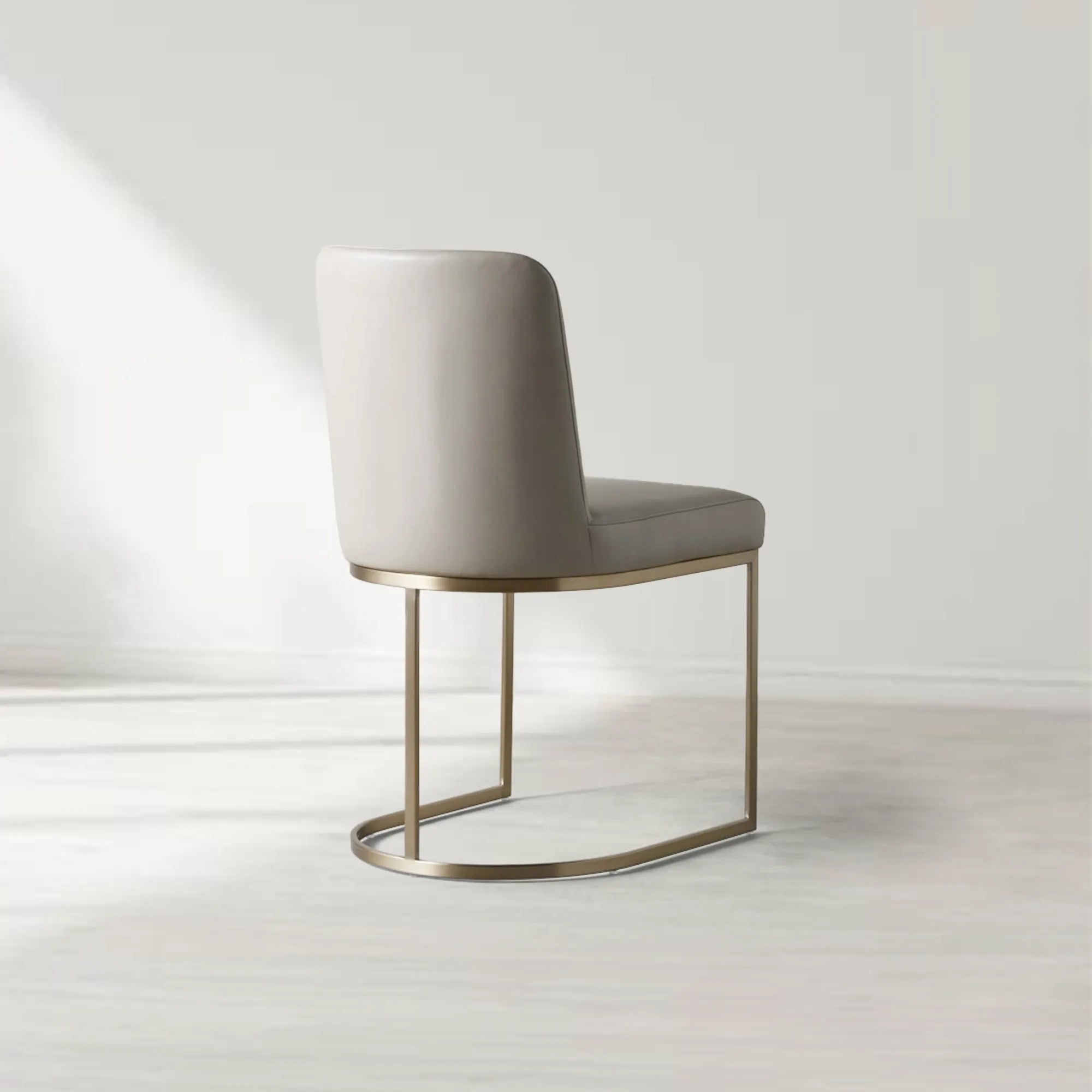 Bradley Curved Back Dining Chair with Upholstered Modern Steel Frame Living Room Chairs