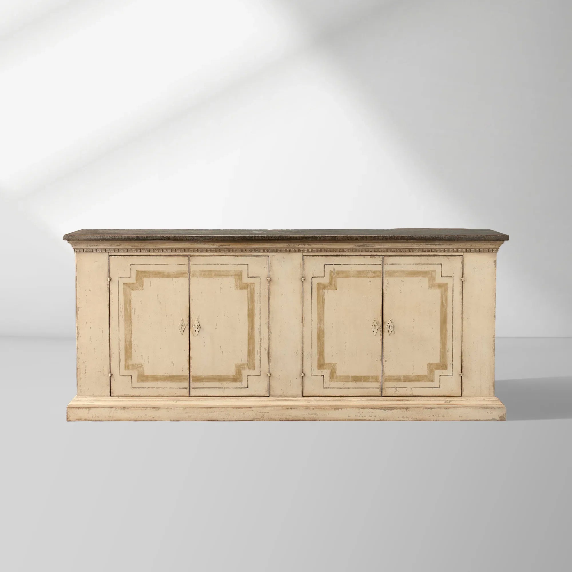 Oriana Bell’Arte Poplar Wood Sideboard Buffet Table Living Room Antique Entryways Two Drawers Cabinet