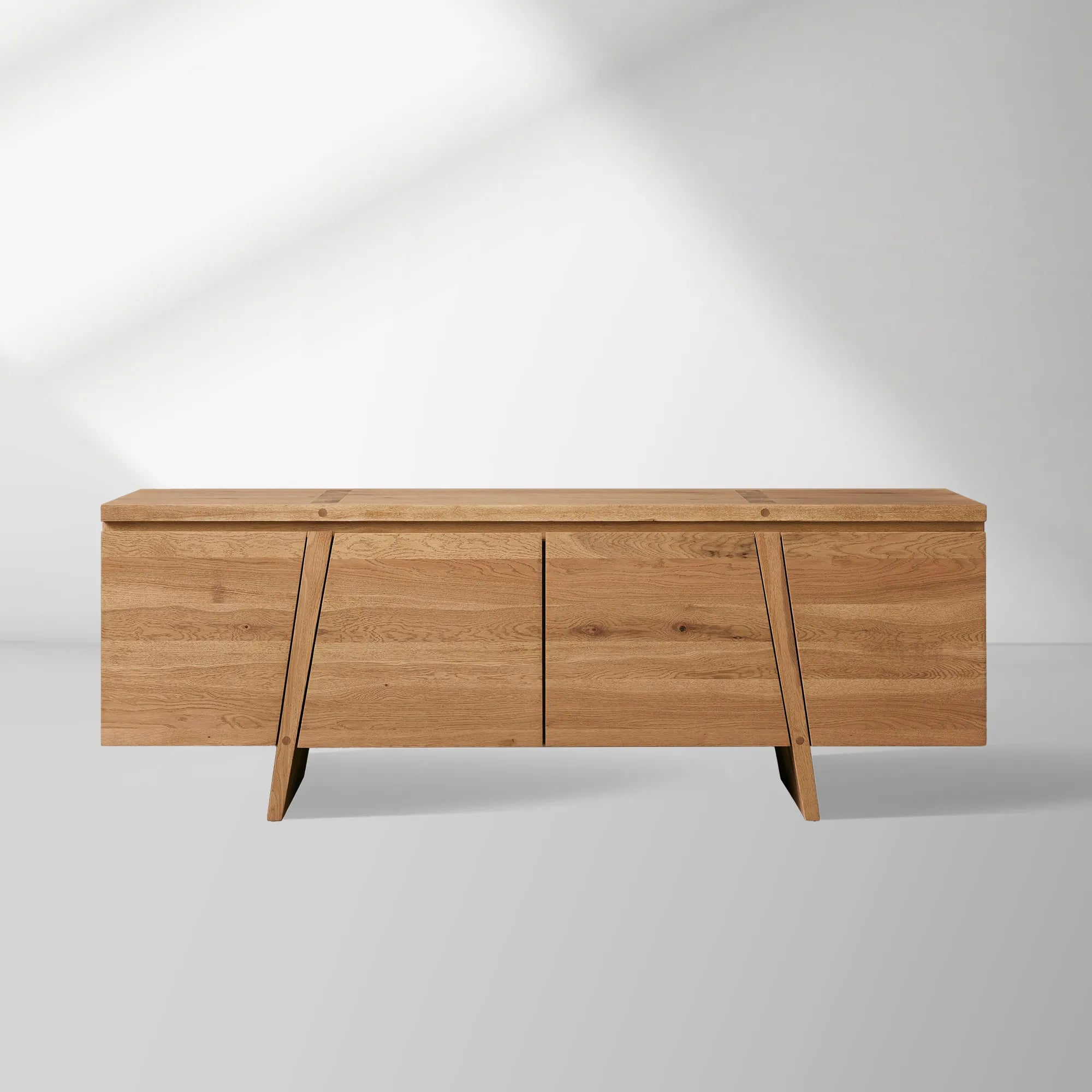 Panta Romanian White Oak Sideboard Buffet Table Wood Living Room Entryways Cabinet