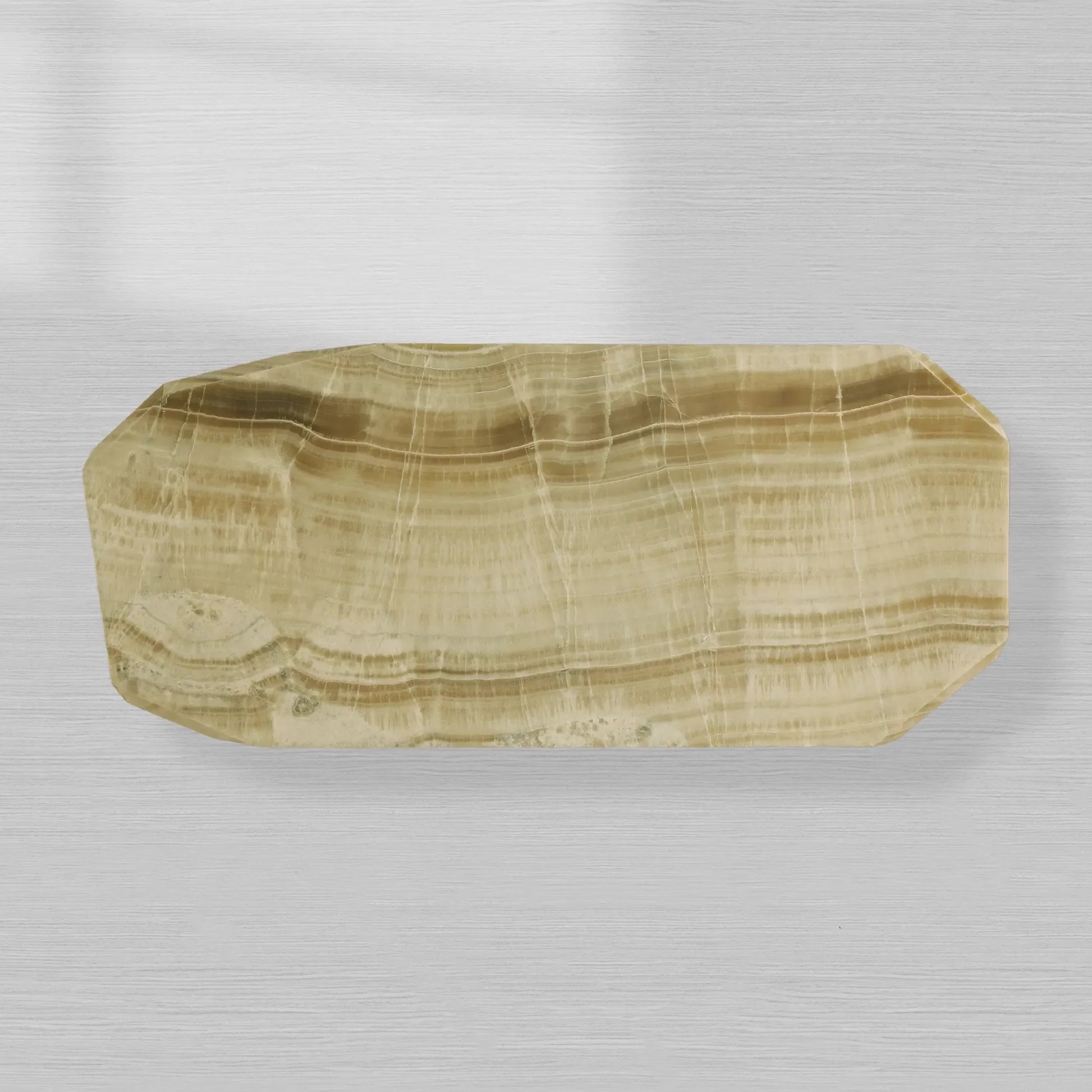 Zyra Solid Green Onyx Dining Table Solid Stone Dining Table