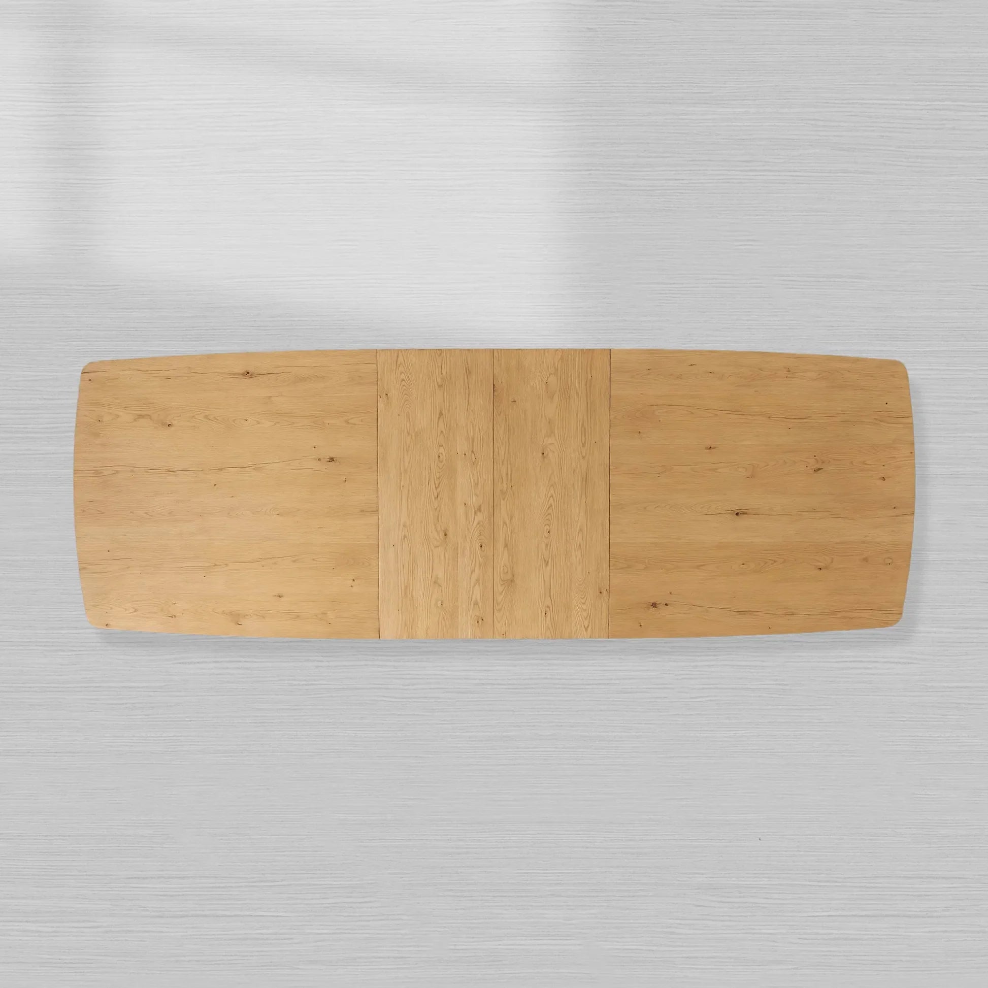 Redding Extending Dining Table in Oak Wood with Two Self-Storing Leaves