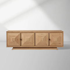 Pelham Indonesia Distressed Sideboard Wood Buffet Table Wood Living Room Entryways TV Cabinet