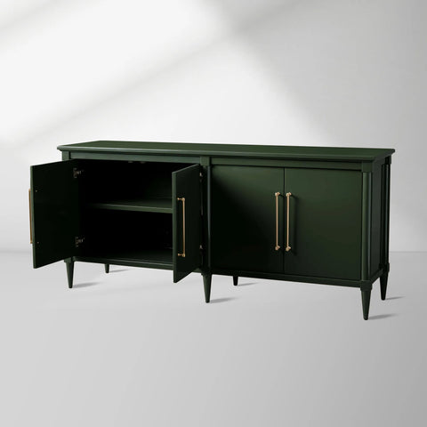 Oakleigh High-Gloss Lacquer Sideboard Wood Buffet Tables Living Room Entryways Storage Cabinet