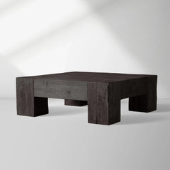 Ubud Square Reclaimed Teak Coffee Table Wood Living Room Center Tea Table Vintage Cocktail Table