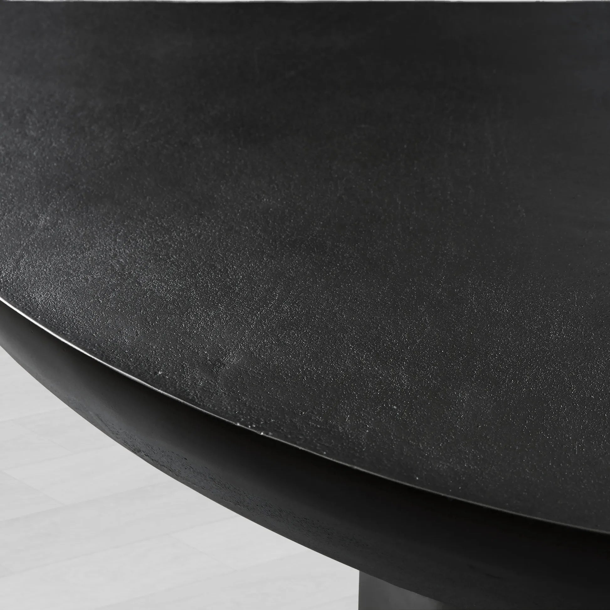 Kyoto Round Coffee Table Nickel-Plated Cast Aluminum Cocktail Table Living Room Metal Center Tea Table