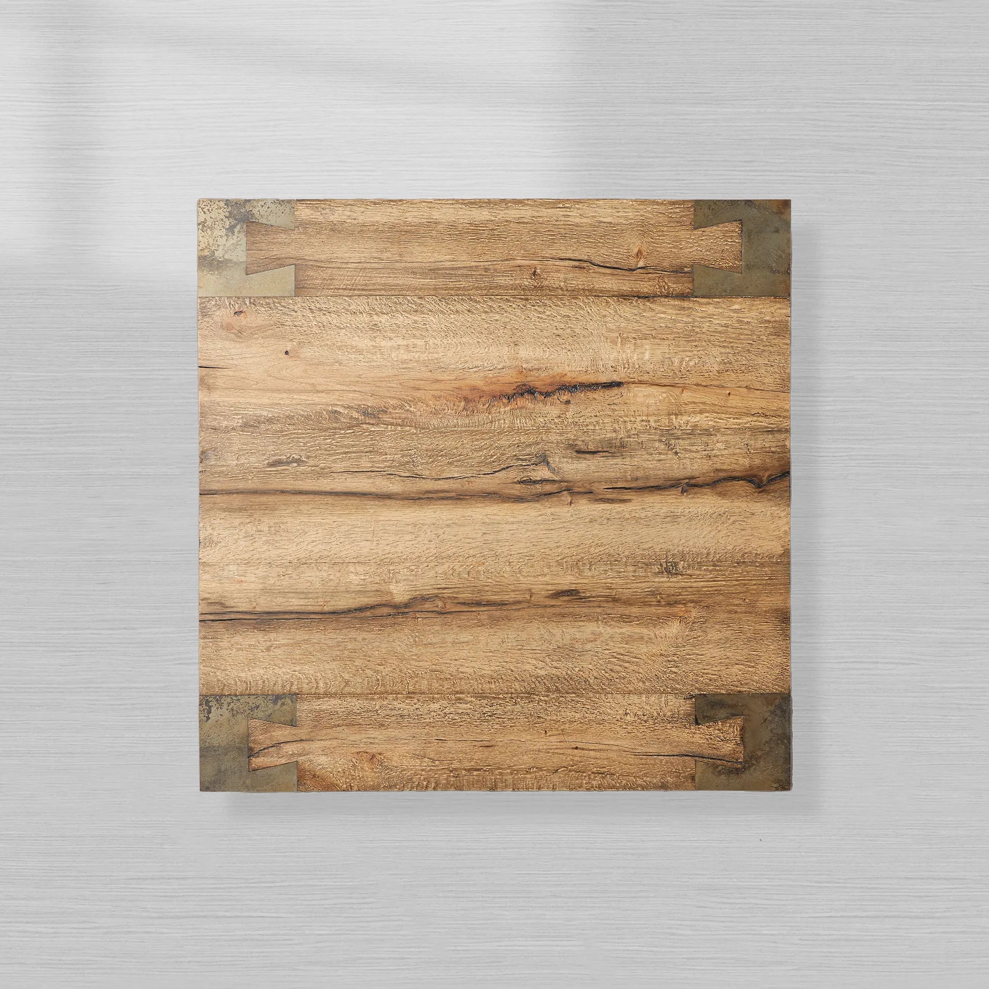 Telluride Square Oak Coffee Table Wood Cocktail Table Living Room Center Tea Table Vintage Cocktail Table