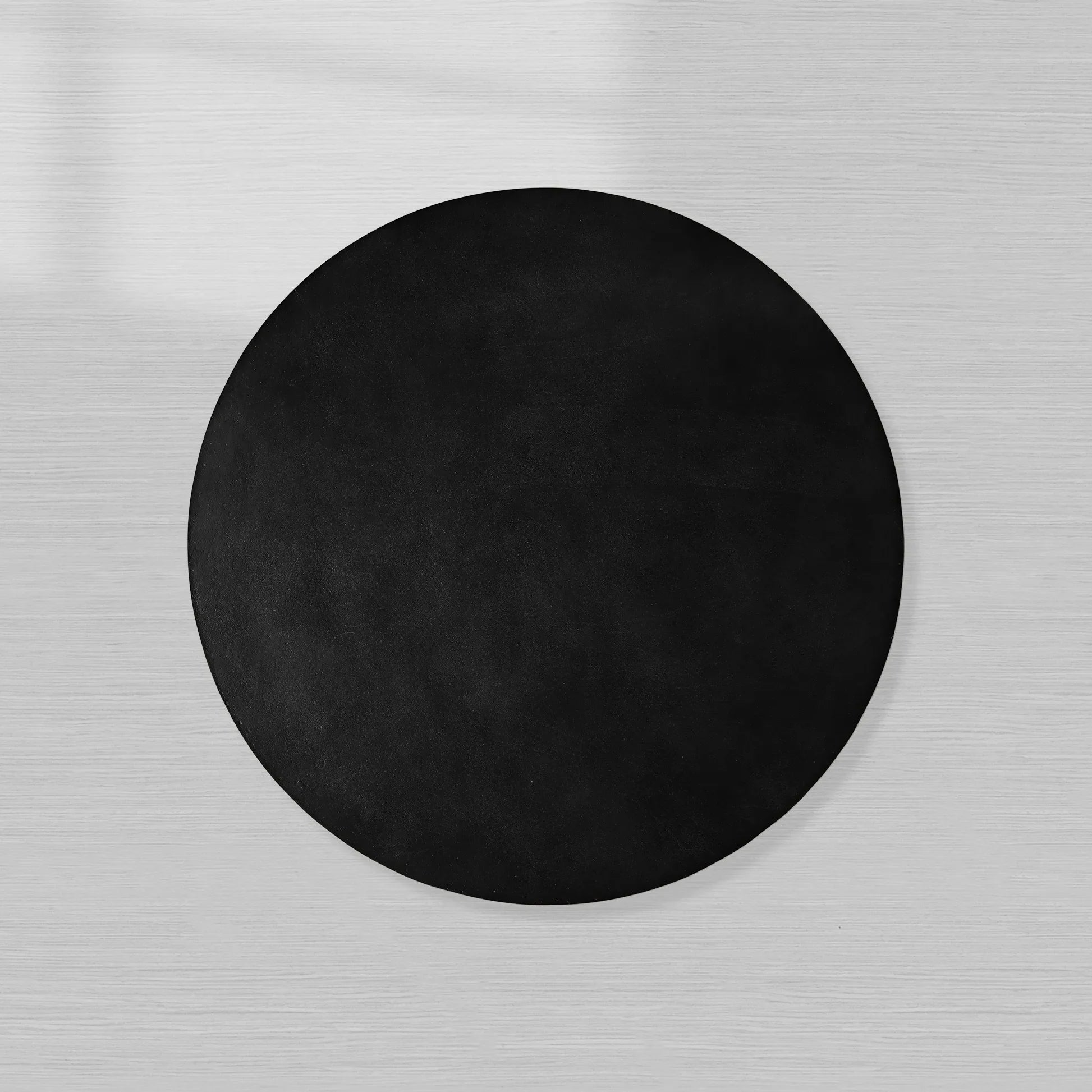 Kyoto Round Coffee Table Nickel-Plated Cast Aluminum Cocktail Table Living Room Metal Center Tea Table