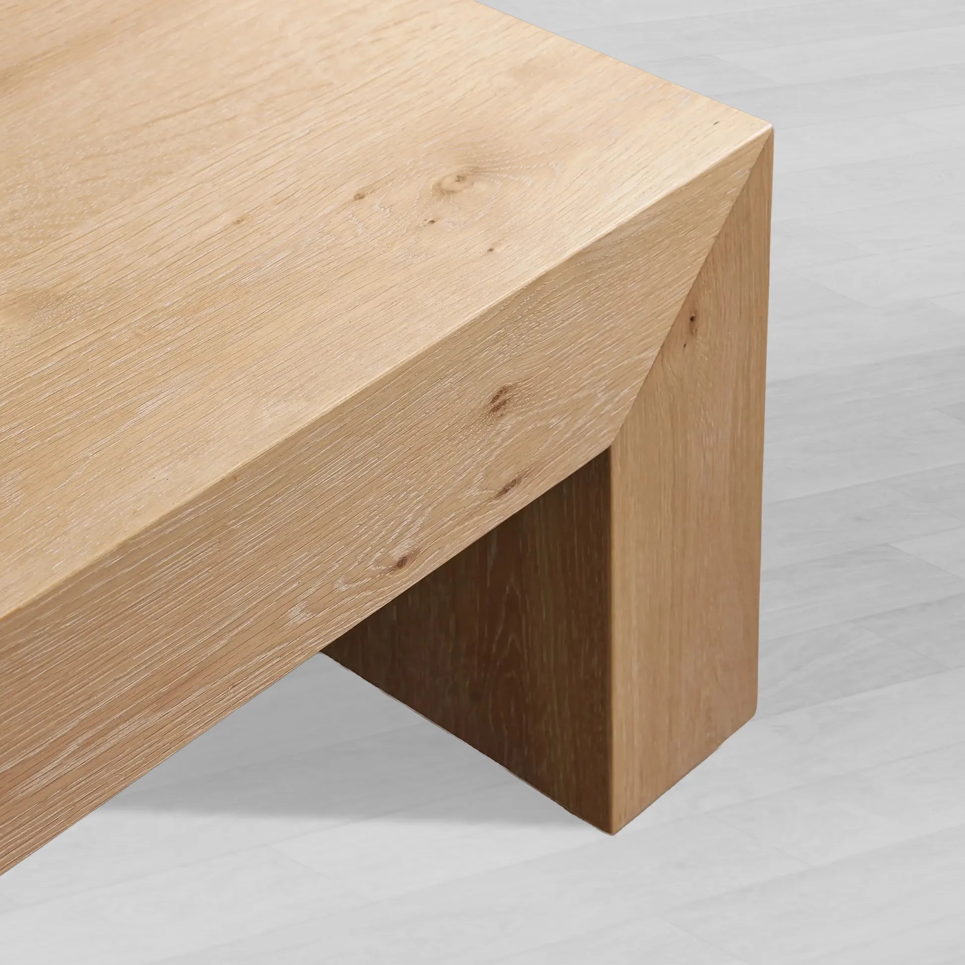 Sullivan Wood Waterfall Coffee Table Rectangle Rural Cocktail Table Oak Wood Center Tea Table