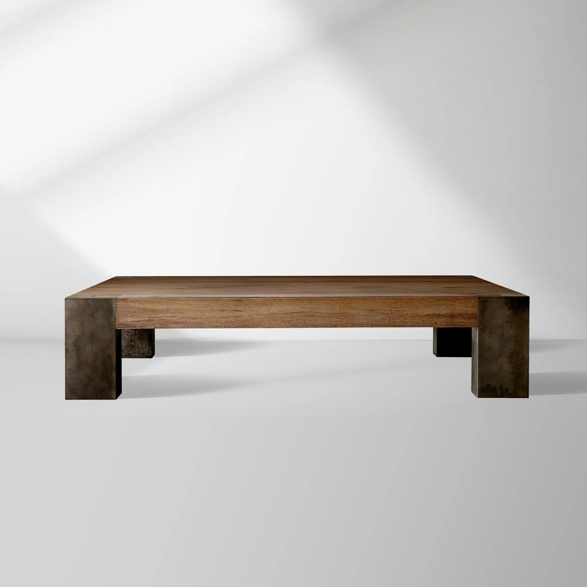 Telluride Square Oak Coffee Table Wood Cocktail Table Living Room Center Tea Table Vintage Cocktail Table