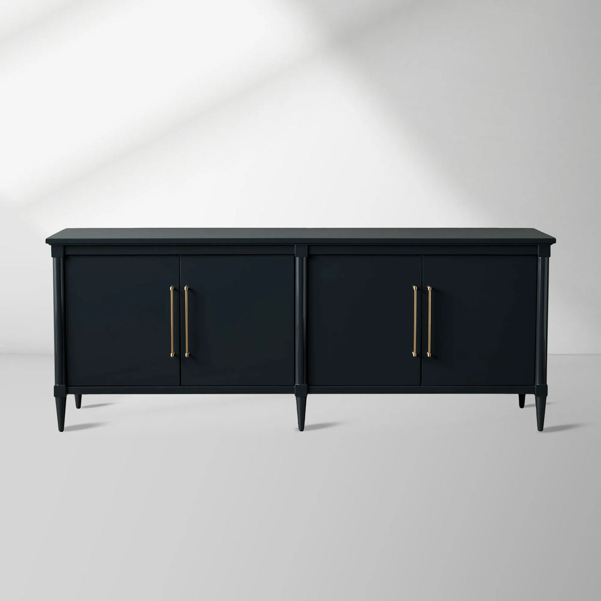 Oakleigh High-Gloss Lacquer Sideboard Wood Buffet Tables Living Room Entryways Storage Cabinet