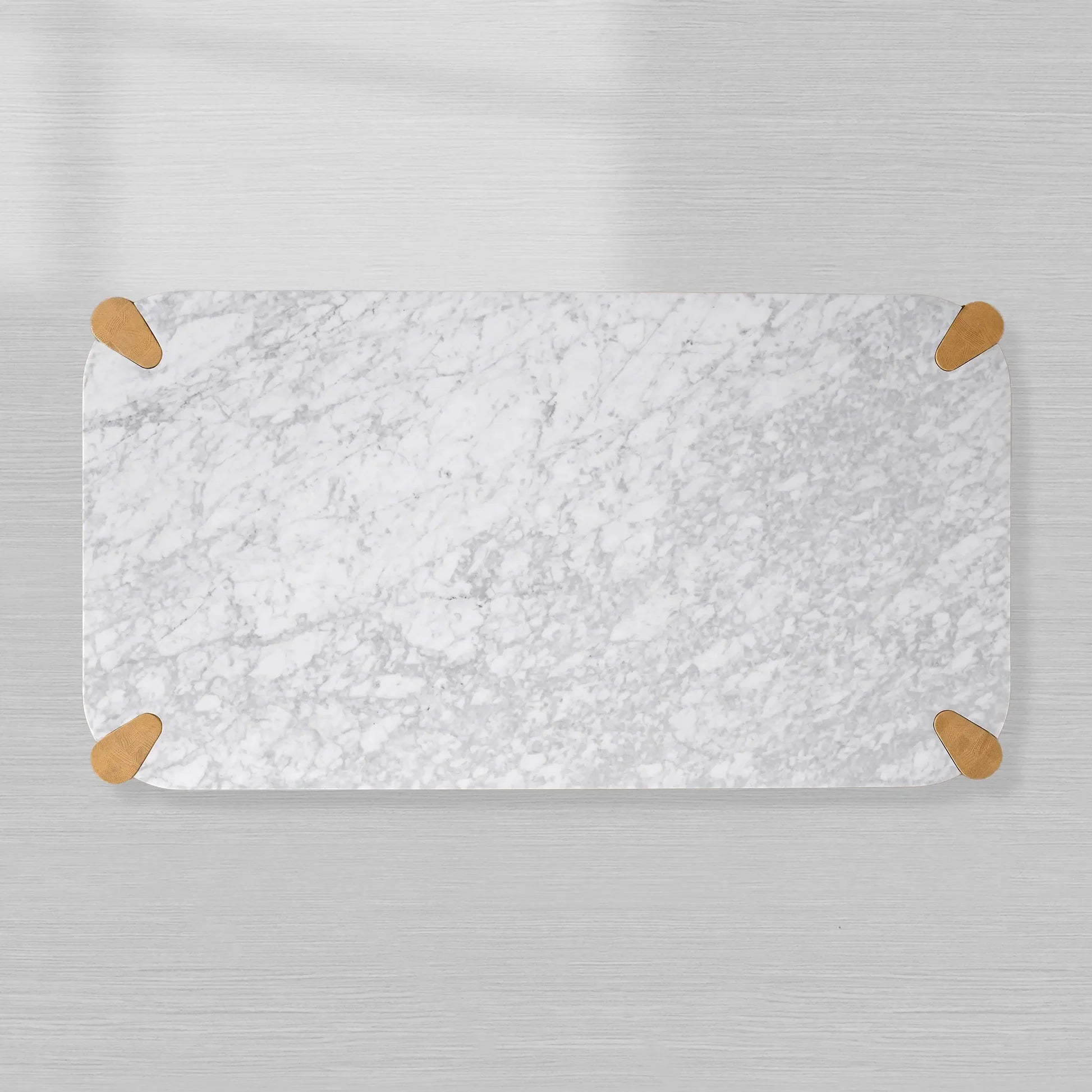 Pyet Marble Coffee Table Oak Wood Base Cocktail Table Elegance Living Room Center Tea Table