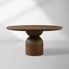 Perth Round Romanian Wood Dining Table