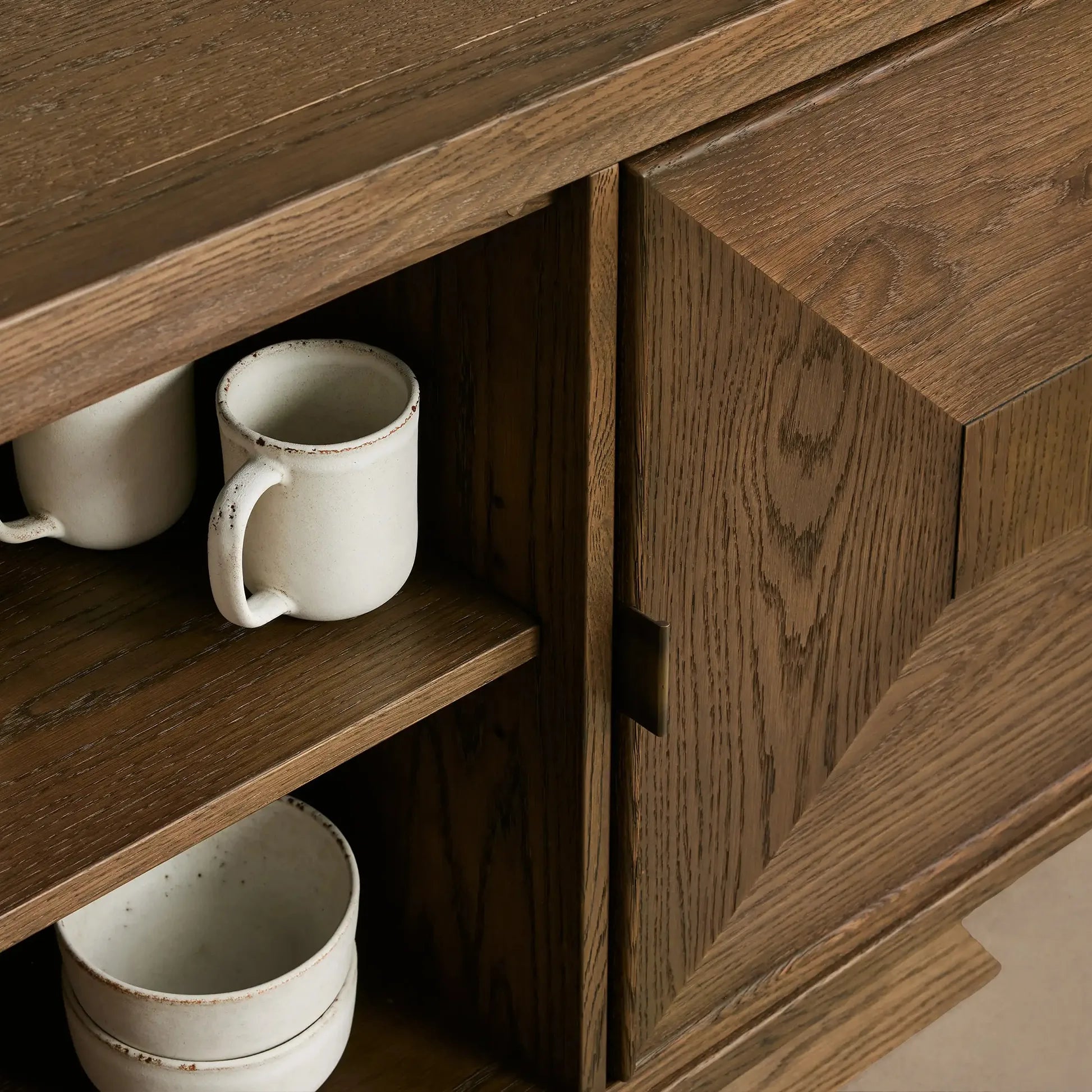 Pelham Indonesia Distressed Sideboard Wood Buffet Table Wood Living Room Entryways TV Cabinet