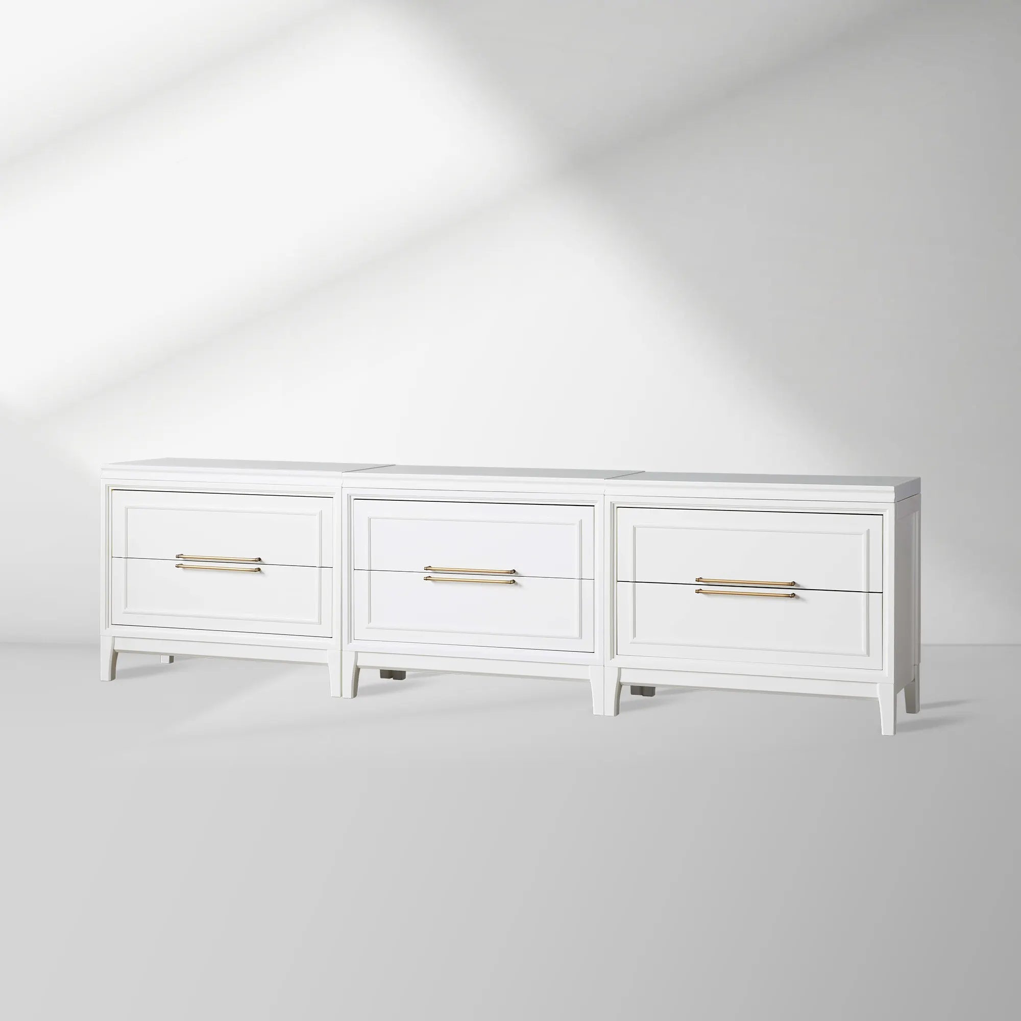 Rowan Modular TV Stand Unit Wood Entryways Storage Sideboard with Drawers